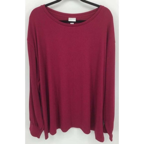 AVA & VIV top Plus 4X Plum Tunic Target Women New - Picture 1 of 7